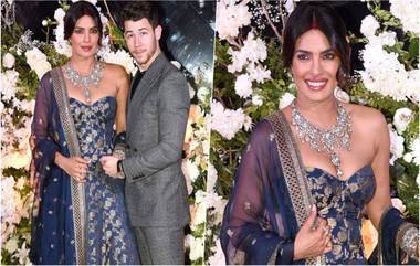 Priyanka Nick Wedding Mumbai Reception Party:  प्रियंका-निकच्या मुंबई रिसेप्शन पार्टीला आदिनाथ- उर्मिला कोठारे, उषा जाधव या मराठमोळ्या कलाकारांची उपस्थिती (Photos)