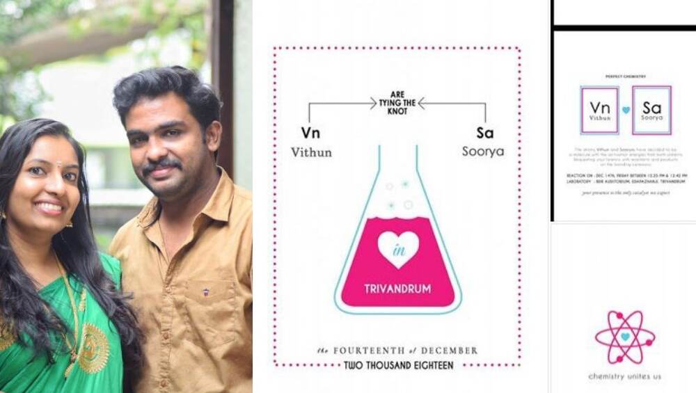 इंटरनेटवर व्हायरल होतेय 'Chemistry Teacher Couple' ची लग्न पत्रिका, Shashi Tharoor पासून सामान्य नेटकर्यांना पडली भूरळ इंटरनेटवर व्हायरल होतेय 'Chemistry Teacher Couple' ची लग्न पत्रिका, Shashi Tharoor पासून सामान्य नेटकर्यांना पडली भूरळ