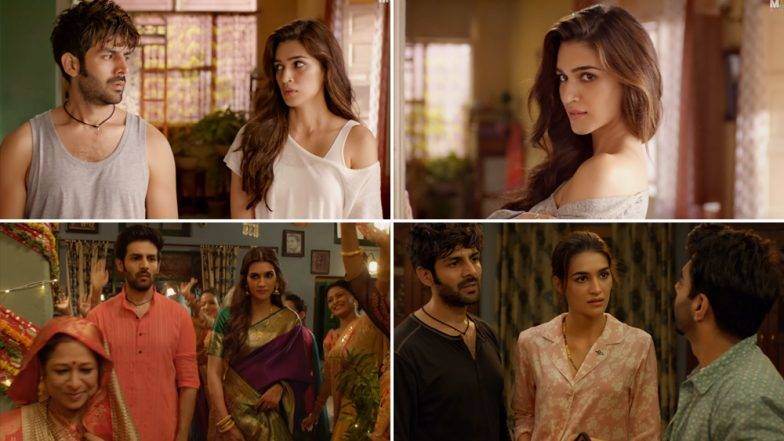 Luka Chuppi Trailer: पहा काय घडते जेव्हा कार्तिक आर्यन आणि क्रिति सेनन यांच्या लिव्हइनमध्ये सामील होते त्यांचे कुटुंब Luka Chuppi Trailer: पहा काय घडते जेव्हा कार्तिक आर्यन आणि क्रिति सेनन यांच्या लिव्हइनमध्ये सामील होते त्यांचे कुटुंब