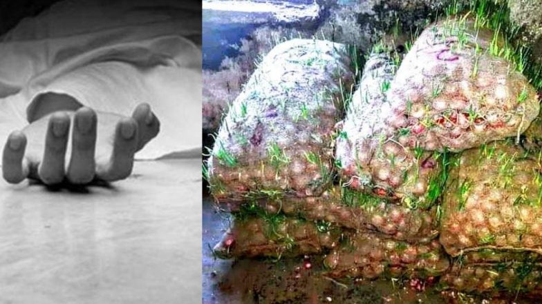 कांद्याला भाव मिळत नसल्याने शेतकर्‍याची कोंब आलेल्या कांद्याच्या ढिगार्‍यावरच आत्महत्या