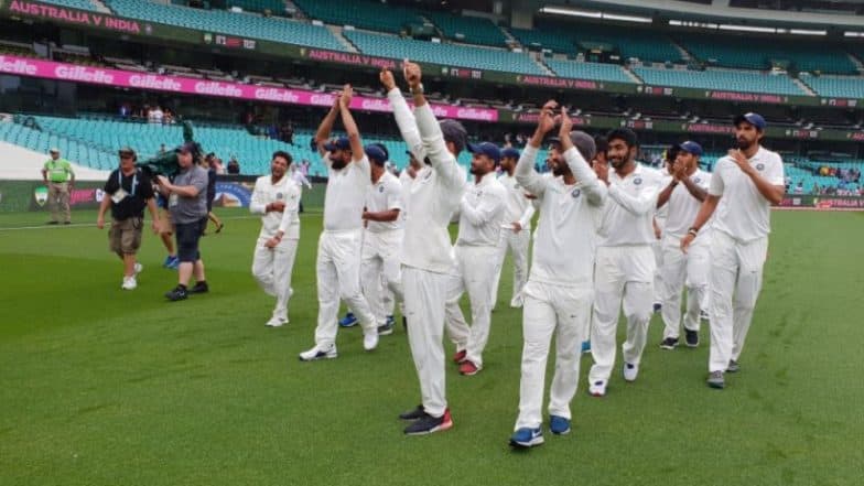 IND vs AUS 4th Test : 70 वर्षांनी भारताने जिंकली ऑस्ट्रेलियामध्ये कसोटी मालिका, सिडनी टेस्ट ड्रॉ झाल्याने भारताची 2-1 सरशी IND vs AUS 4th Test : 70 वर्षांनी भारताने जिंकली ऑस्ट्रेलियामध्ये कसोटी मालिका, सिडनी टेस्ट ड्रॉ झाल्याने भारताची 2-1 सरशी