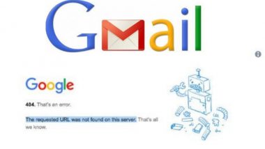 भारतासह युरोपीय देशांमध्ये Gmail सेवा ठप्प, 'Error 404' दाखवत असल्याच्या युजर्सच्या ऑनलाईन तक्रारी