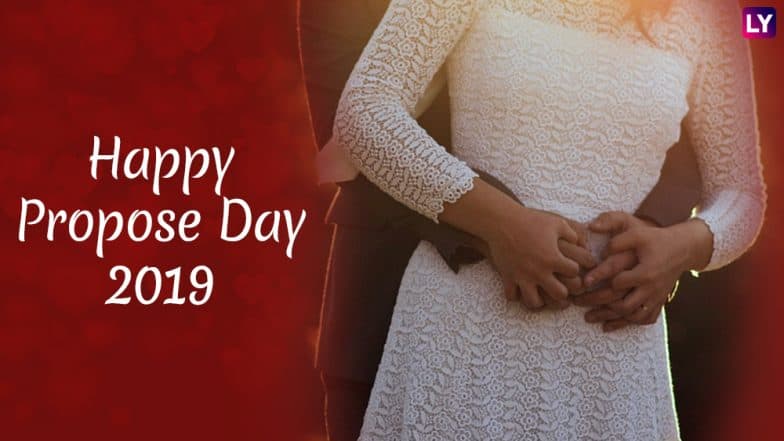 Happy Propose Day 2019: 'हॅपी प्रपोझ डे' च्या शुभेच्छा देण्यासाठी मराठमोळे Facebook, WhatsApp Status, SMS, Greetings, GIF Images शेअर करून बिनधास्त करा 'प्रपोझ'! Happy Propose Day 2019: 'हॅपी प्रपोझ डे' च्या शुभेच्छा देण्यासाठी मराठमोळे Facebook, WhatsApp Status, SMS, Greetings, GIF Images शेअर करून बिनधास्त करा 'प्रपोझ'!