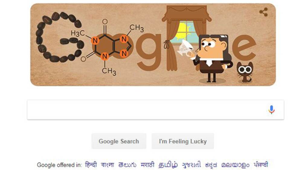 Friedlieb Ferdinand Runge:जगाला कॅफेन भेट देणारे रसायनशास्त्रज्ञ फ्रेडलिब फर्नेन रंज यांच्यावर खास Google Doodle Friedlieb Ferdinand Runge:जगाला कॅफेन भेट देणारे रसायनशास्त्रज्ञ फ्रेडलिब फर्नेन रंज यांच्यावर खास Google Doodle