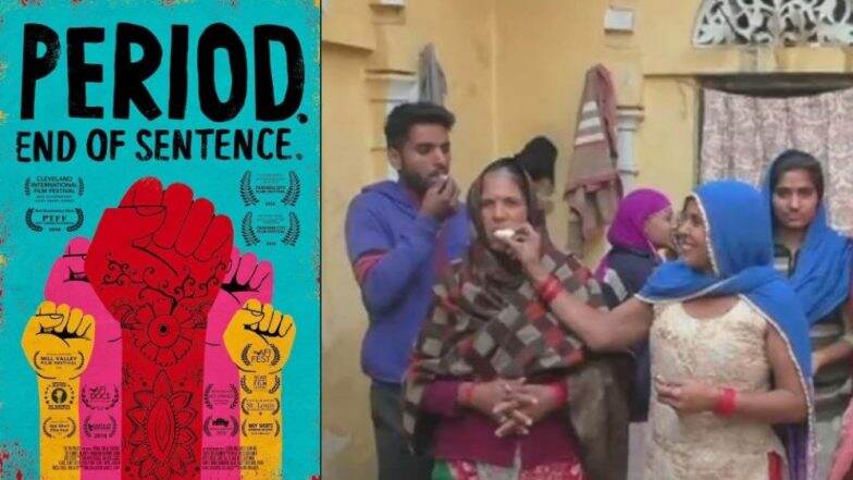 दिल्ली: ऑस्कर 2019 मध्ये 'Period End of Sentence'च्या यशानंतर मुख्य नायिका स्नेहाच्या गावामध्ये सेलिब्रेशन दिल्ली: ऑस्कर 2019 मध्ये 'Period End of Sentence'च्या यशानंतर मुख्य नायिका स्नेहाच्या गावामध्ये सेलिब्रेशन