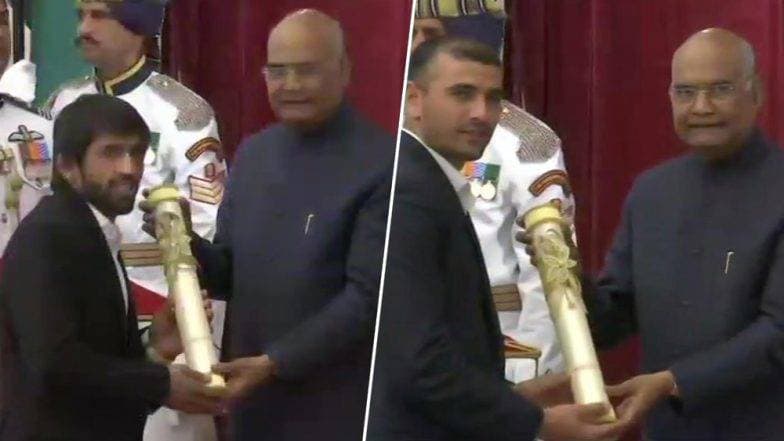 Padma Awards 2019: फ्रीस्टाइल रेसलर बजरंग पुनिया, टेबल टेनिस स्टार शरत कमल पद्म श्री पुरस्काराने सन्मानित Padma Awards 2019: फ्रीस्टाइल रेसलर बजरंग पुनिया, टेबल टेनिस स्टार शरत कमल पद्म श्री पुरस्काराने सन्मानित