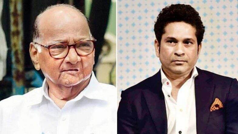 मुंबई: शरद पवार यांच्या भेटीसाठी सचिन तेंडुलकर निवास्थानी पोहचला मुंबई: शरद पवार यांच्या भेटीसाठी सचिन तेंडुलकर निवास्थानी पोहचला