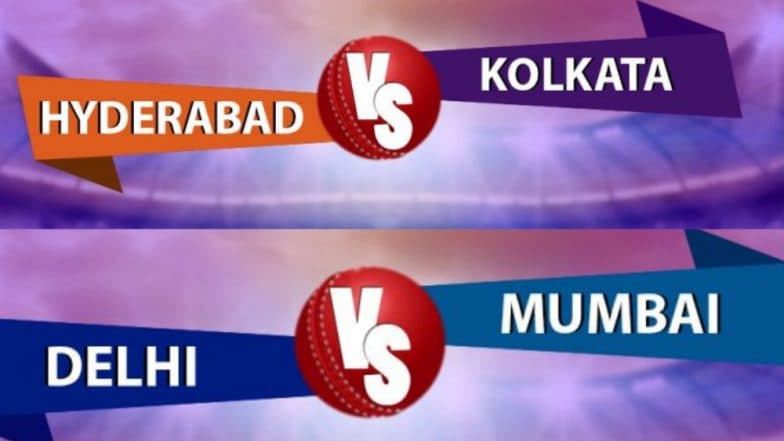 IPL 2019: आज रंगणार कोलकाता नाइट राइडर्स विरुद्ध सनराइजर्स हैदराबाद, तर होणार मुंबई इंडियन्स आणि दिल्ली कॅपिटल्स यांच्यात लढत IPL 2019: आज रंगणार कोलकाता नाइट राइडर्स विरुद्ध सनराइजर्स हैदराबाद, तर होणार मुंबई इंडियन्स आणि दिल्ली कॅपिटल्स यांच्यात लढत