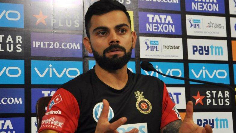 KXIP vs RCB, IPL 2019: आयपीएलच्या नियमांचे उल्लंघन केल्यामुळे विराट कोहली ह्याला 12 लाखांचा दंड KXIP vs RCB, IPL 2019: आयपीएलच्या नियमांचे उल्लंघन केल्यामुळे विराट कोहली ह्याला 12 लाखांचा दंड