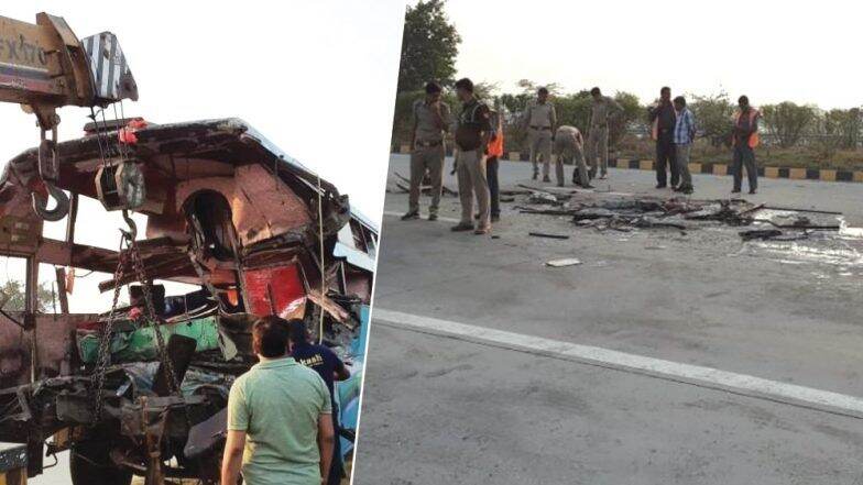 यमुना एक्सप्रेस-वे येथे भीषण अपघात, 8 जणांचा मृत्यू तर 30 गंभीर जखमी यमुना एक्सप्रेस-वे येथे भीषण अपघात, 8 जणांचा मृत्यू तर 30 गंभीर जखमी