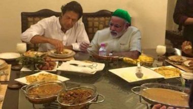 पंतप्रधान नरेंद्र मोदी यांनी इम्रान खान यांच्यासोबत एकत्र जेवणाचा आस्वाद घेतला? व्हायरल झालेल्या फोटोचे सत्य जाणून घ्या