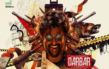 Darbar First Look: सुपरस्टार रजनीकांत ह्याच्या 'दरबार' चित्रपटाच्या पोस्टरचा फर्स्ट लूक प्रदर्शित