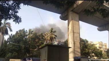 मुंबई: WEH मेट्रो स्टेशनजवळील मेहता इंडस्ट्रियल इस्टेटमध्ये आग; बचावकार्य सुरू