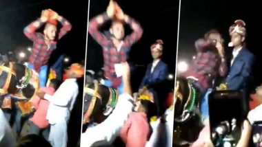 नवरदेवाच्या घोड्यावर चढून तरुणाचा जबरदस्त नागिन डान्स; सोशल मीडियावर व्हिडिओ व्हायरल (Watch Video)