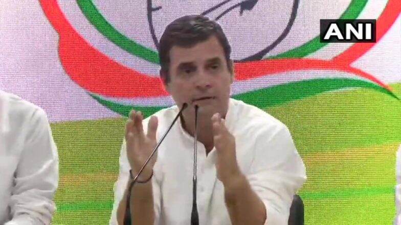 Lok Sabha Election Results 2019: 'जनता मालिक हैं' म्हणत राहुल गांधी यांनी दिल्या पंतप्रधान मोदी यांना शुभेच्छा; काँग्रेस अध्यक्षपदाच्या राजीनाम्याच्या प्रस्तावाची चर्चा Lok Sabha Election Results 2019: 'जनता मालिक हैं' म्हणत राहुल गांधी यांनी दिल्या पंतप्रधान मोदी यांना शुभेच्छा; काँग्रेस अध्यक्षपदाच्या राजीनाम्याच्या प्रस्तावाची चर्चा