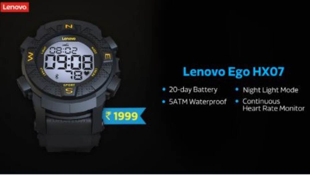 लेनोवो कंपनीने लॉन्च केले Lenovo Ego स्मार्टवॉच, किंमत फक्त 2 हजार रुपयांपेक्षा कमी लेनोवो कंपनीने लॉन्च केले Lenovo Ego स्मार्टवॉच, किंमत फक्त 2 हजार रुपयांपेक्षा कमी
