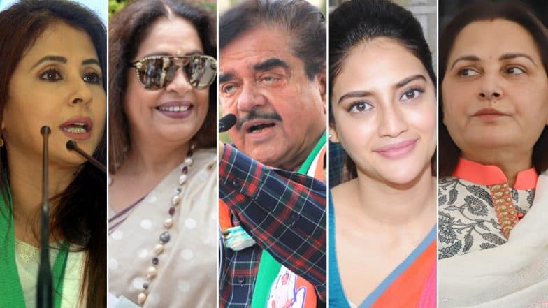 Lok Sabha Election Results 2019: राजकारणाच्या रिंगणात Bollywood Stars ची प्रतिष्ठा पणाला; उर्मिलाला धक्का तर हेमा मालिनी आघाडीवर Lok Sabha Election Results 2019: राजकारणाच्या रिंगणात Bollywood Stars ची प्रतिष्ठा पणाला; उर्मिलाला धक्का तर हेमा मालिनी आघाडीवर
