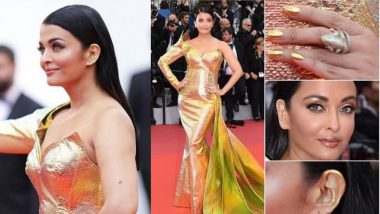 Cannes 2019 Red Carpet: ऐश्वर्या राय बच्चन मेटॅलिक गाऊनमध्ये अवतरली यंदा 'कान्स'च्या रेड कार्पेटवर; मेकअपने वेधलं लक्ष