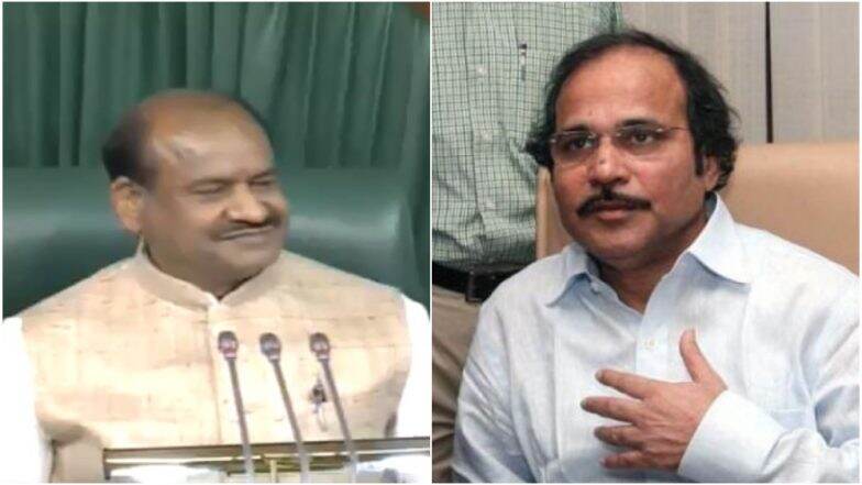 'जागेवर बसा, आपसात बोलायचे असेल तर बाहेर जा!', लोकसभा सभापती ओम बिरला यांची काँग्रेस नेते अधीर रंजन चौधरी यांना तंबी 'जागेवर बसा, आपसात बोलायचे असेल तर बाहेर जा!', लोकसभा सभापती ओम बिरला यांची काँग्रेस नेते अधीर रंजन चौधरी यांना तंबी
