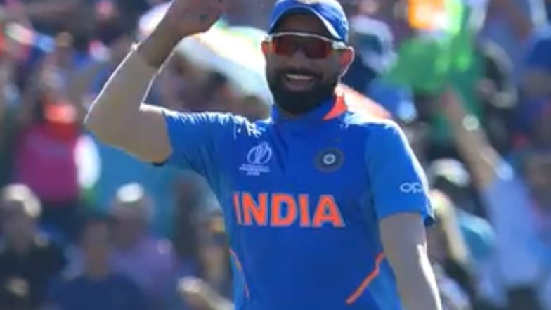 IND vs WI, ICC World Cup 2019: मोहम्मद शमी ने केले शेल्डन कॉटरेल च्या मिलिट्री स्टाइल सैल्यूट चे अनुकरण; विराट, चहल ला हसू अनावर झाले (Video)