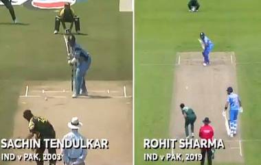 ICC World Cup 2019 मध्ये Ind Vs Pak दरम्यान सचिन तेंडुलकर सोबत तुलना झालेल्या रोहित शर्माच्या Upper Cut वर सचिनचा खास रिप्लाय