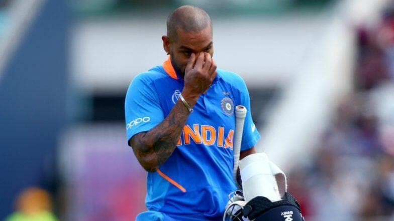 ICC World Cup 2019 मधून बाहेर पडल्यानंतर शिखर धवन भावूक; चाहत्यांचे आभार मानत टीम इंडियाला दिल्या शुभेच्छा (Watch Video) ICC World Cup 2019 मधून बाहेर पडल्यानंतर शिखर धवन भावूक; चाहत्यांचे आभार मानत टीम इंडियाला दिल्या शुभेच्छा (Watch Video)