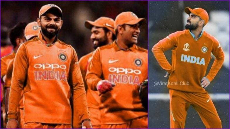IND vs ENG मॅचसाठी भारतीय संघ होणार 'केशरी'; Team India वरही भगव्या रंगाची छाप असल्याचा Netizens चा सूर IND vs ENG मॅचसाठी भारतीय संघ होणार 'केशरी'; Team India वरही भगव्या रंगाची छाप असल्याचा Netizens चा सूर