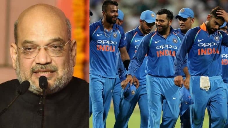 IND vs PAK, ICC World Cup 2019: भारताचा पाकिस्तान वर आणखीन एक स्ट्राईक, अमित शहा यांचं टीम इंडियासाठी खास ट्विट IND vs PAK, ICC World Cup 2019: भारताचा पाकिस्तान वर आणखीन एक स्ट्राईक, अमित शहा यांचं टीम इंडियासाठी खास ट्विट