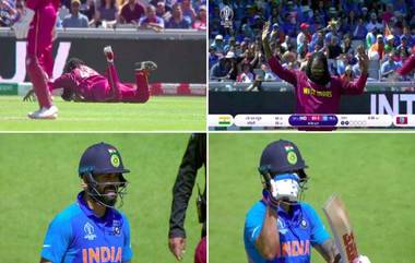 IND vs WI, CWC 2019: ख्रिस गेल च्या शानदार फील्डिंग ने विराट कोहली इंप्रेस; सोशल मीडियावर ही कौतुकांचा वर्षाव, पहा Video