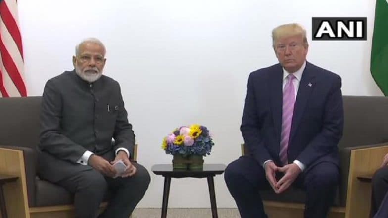 G-20 Summit in Japan: जी-20 शिखर परिषदेत पंतप्रधान मोदी, डोनाल्ड ट्रम्प यांची भेट; ईरान, 5 जी, सुरक्षा, द्वपक्षीय संबंध आदी मुद्द्यांवर चर्चा G-20 Summit in Japan: जी-20 शिखर परिषदेत पंतप्रधान मोदी, डोनाल्ड ट्रम्प यांची भेट; ईरान, 5 जी, सुरक्षा, द्वपक्षीय संबंध आदी मुद्द्यांवर चर्चा