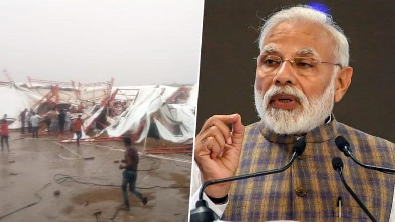 राजस्थान: बाडमेर येथे मंडप कोसळून झालेल्या दुर्घटनेत 14 जणांचा मृत्यू; पंतप्रधान नरेंद्र मोदी, अशोक गहलोत यांनी ट्विटरवरुन व्यक्त केल्या भावना राजस्थान: बाडमेर येथे मंडप कोसळून झालेल्या दुर्घटनेत 14 जणांचा मृत्यू; पंतप्रधान नरेंद्र मोदी, अशोक गहलोत यांनी ट्विटरवरुन व्यक्त केल्या भावना