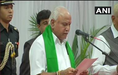 BS Yediyurappa कर्नाटकच्या मुख्यमंत्रीपदी विराजमान; चौथ्यांदा घेतली मुख्यमंत्रीपदाची शपथ