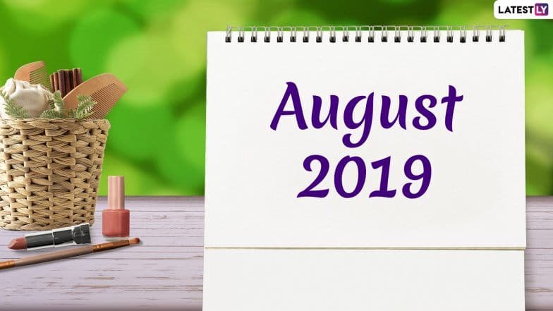 August 2019 Festivals Calendar: व्रतवैकल्य आणि सणावारांनी सजलेला असा ऑगस्ट महिना; पहा सणावारांची संपूर्ण यादी August 2019 Festivals Calendar: व्रतवैकल्य आणि सणावारांनी सजलेला असा ऑगस्ट महिना; पहा सणावारांची संपूर्ण यादी