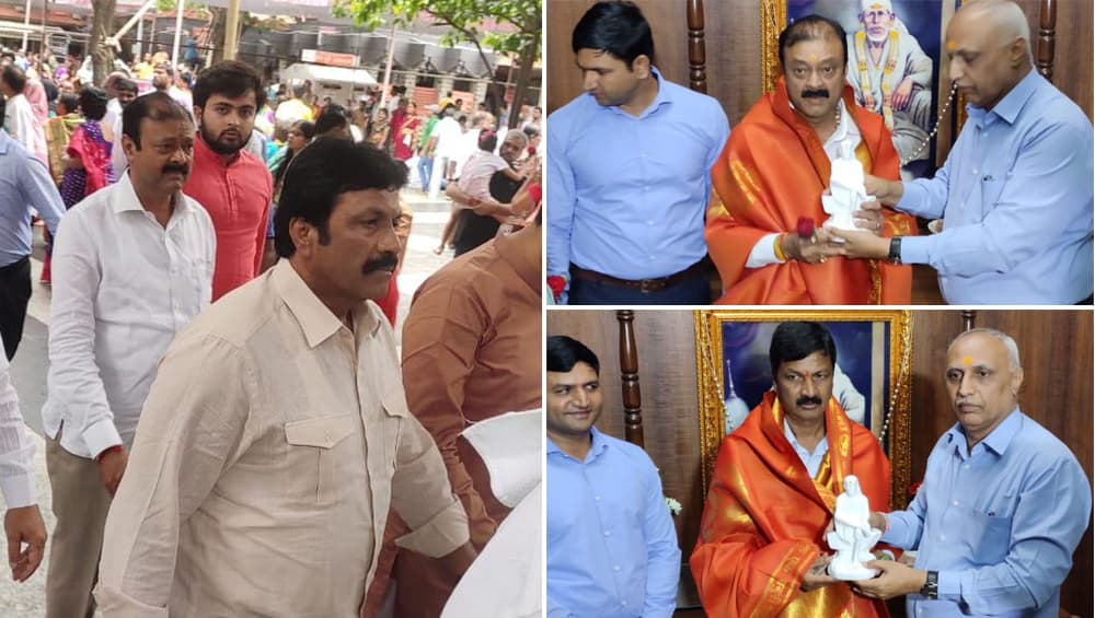 शिर्डी: कर्नाटक मधील बंडखोर आमदार साई दर्शनाला; युवक कॉग्रेस ने दाखवले काळे झेंडे शिर्डी: कर्नाटक मधील बंडखोर आमदार साई दर्शनाला; युवक कॉग्रेस ने दाखवले काळे झेंडे