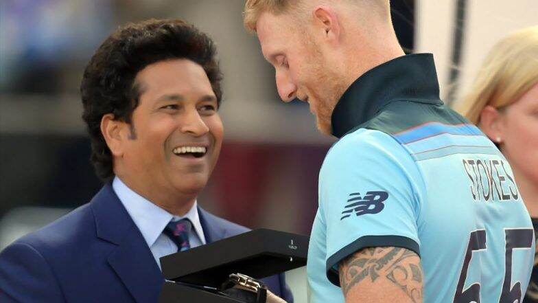 Eng vs NZ, Cricket World Cup Final: बेन स्टोक्स आणि सचिन तेंडूलकर वरील ICC च्या 'त्या' ट्विटवर नेटकऱ्यांनी व्यक्त केली नाराजी Eng vs NZ, Cricket World Cup Final: बेन स्टोक्स आणि सचिन तेंडूलकर वरील ICC च्या 'त्या' ट्विटवर नेटकऱ्यांनी व्यक्त केली नाराजी