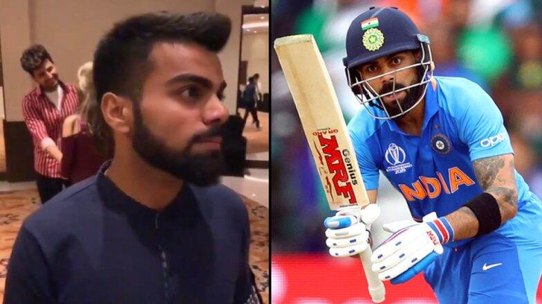 TikTok: सोशल मीडियावर विराट कोहली च्या टिक टॉक व्हिडिओ ची धूम, पहा (Video) TikTok: सोशल मीडियावर विराट कोहली च्या टिक टॉक व्हिडिओ ची धूम, पहा (Video)