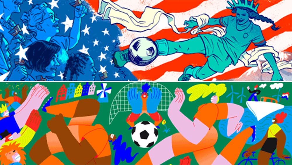 महिला वर्ल्ड कप 2019- दिवस 25 Google Doodle: FIFA Women's World Cup मधील आज होणाऱ्या अंतिम सामन्यानिमित्त गुगुलचे खास डुडल महिला वर्ल्ड कप 2019- दिवस 25 Google Doodle: FIFA Women's World Cup मधील आज होणाऱ्या अंतिम सामन्यानिमित्त गुगुलचे खास डुडल