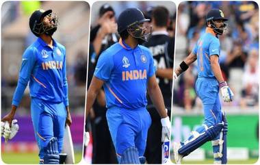 IND vs NZ, World Cup 2019 Semi-Final मॅचमध्ये रोहित शर्मा, के एल राहुल आणि विराट कोहली यांच्या नावावर नकोसा रेकॉर्ड; वाचा पूर्ण Details