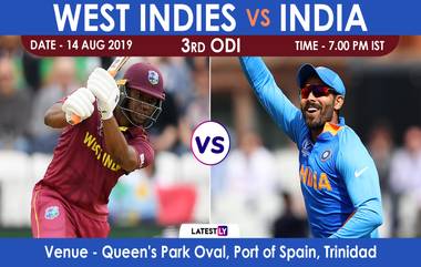 Live Streaming of IND vs WI, 3rd ODI Match: भारत विरुद्ध वेस्ट इंडिज लाईव्ह सामना आणि स्कोर पहा Sony Ten आणि SonyLiv Online वर