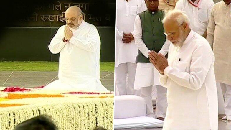 Atal Bihari Vajpayee Death Anniversary: नरेंद्र मोदी, रामनाथ कोविंद यांच्यासह मान्यवरांनी अटल बिहारी वाजपेयी यांच्या 'सदैव अटल' या स्मृतिस्थळावर वाहिली श्रद्धांजली Atal Bihari Vajpayee Death Anniversary: नरेंद्र मोदी, रामनाथ कोविंद यांच्यासह मान्यवरांनी अटल बिहारी वाजपेयी यांच्या 'सदैव अटल' या स्मृतिस्थळावर वाहिली श्रद्धांजली