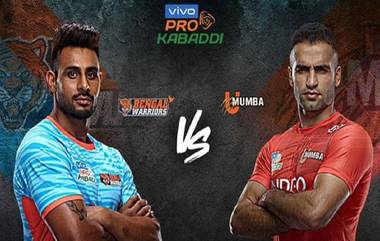 Pro Kabaddi 2019: बंगाल वॉरियर्सचा यू मुम्बा विरुद्ध 32-30 ने थरारक विजय, मागील तीन मोसमातील पहिला विजय