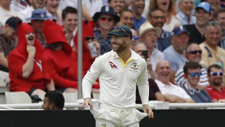 Ashes 2019: तुझ्या खिशात सॅण्डपेपर तर नाहीये ना? प्रेक्षकांच्या या प्रश्नांवर डेविड वॉर्नर याने दाखवले रिकामे पॉकेट