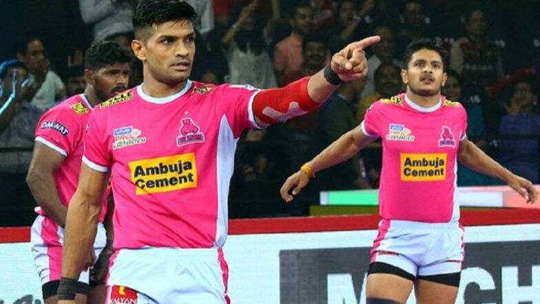 Pro Kabaddi 2019: एकतर्फी सामन्यात जयपुर पिंक पैंथर्सचा विजय, पुणेरी पलटणचा पाचवा पराभव Pro Kabaddi 2019: एकतर्फी सामन्यात जयपुर पिंक पैंथर्सचा विजय, पुणेरी पलटणचा पाचवा पराभव