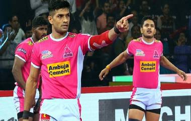 Pro Kabaddi 2019: एकतर्फी सामन्यात जयपुर पिंक पैंथर्सचा विजय, पुणेरी पलटणचा पाचवा पराभव