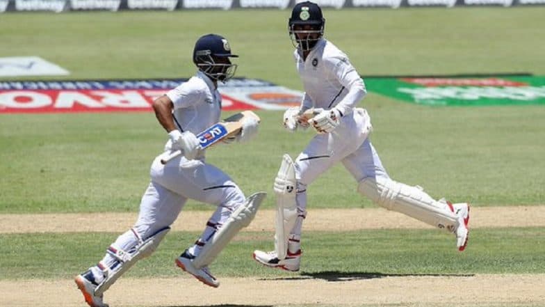 IND vs WI 1st Test Day 1: पावसामुळे सामना थांबला; भारताची धावसंख्या 134/4, अजिंक्य राहणे याचे निर्णायक अर्धशतक IND vs WI 1st Test Day 1: पावसामुळे सामना थांबला; भारताची धावसंख्या 134/4, अजिंक्य राहणे याचे निर्णायक अर्धशतक