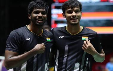 Badminton World Championship 2022: बॅडमिंटन वर्ल्ड चॅम्पियनशिपमध्ये पहिले पदक निश्चित, सात्विक साईराज रँकीरेड्डी आणि चिराग शेट्टीकडून जपानी जोडीचा पराभव