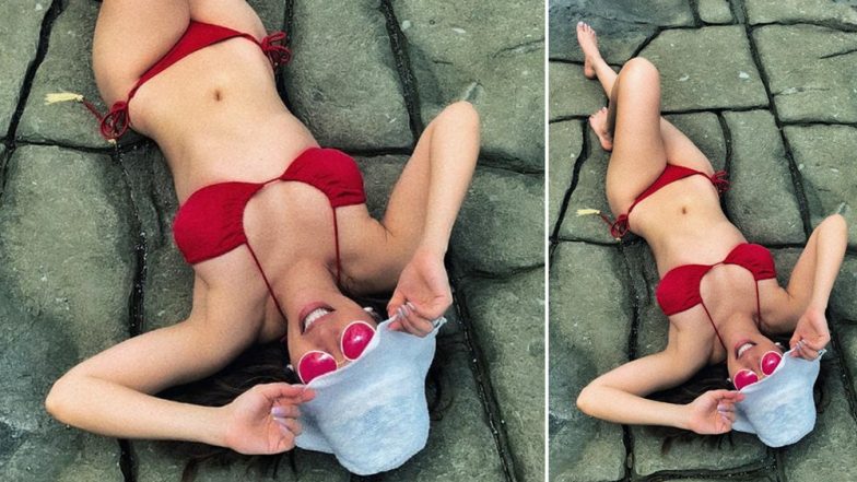Shama Sikander Sexy Photo: ओलसर खडक आणि बिकिनीतील शमा सिकंदर, सौंदर्याचा नजराणा पाहिलात का?