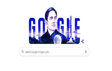 विक्रम साराभाई यांची जन्मशताब्दी: भारतातील अंतराळ युगाच्या शिल्पकाराला  Google Doodle द्वारे सलाम