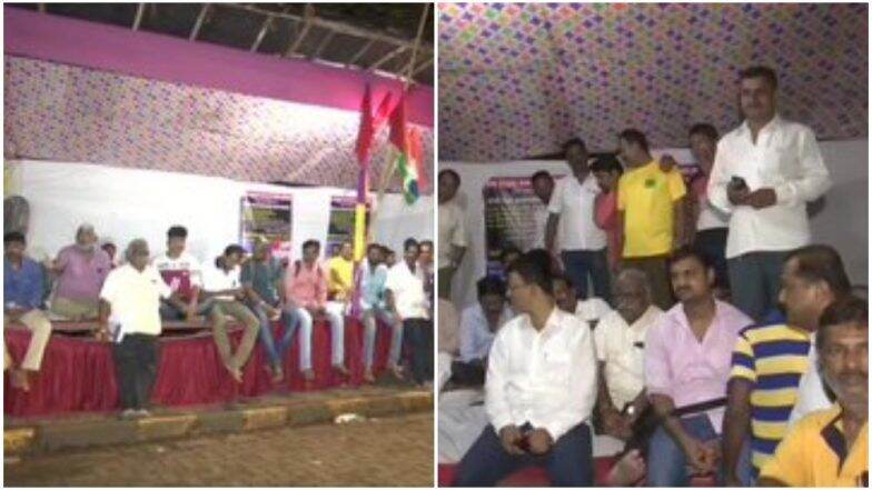 मुंबई: प्रलंबित मागण्यांसाठी वडाळा डेपो बाहेर बेस्ट कर्मचा-यांचे उपोषण सुरुच मुंबई: प्रलंबित मागण्यांसाठी वडाळा डेपो बाहेर बेस्ट कर्मचा-यांचे उपोषण सुरुच