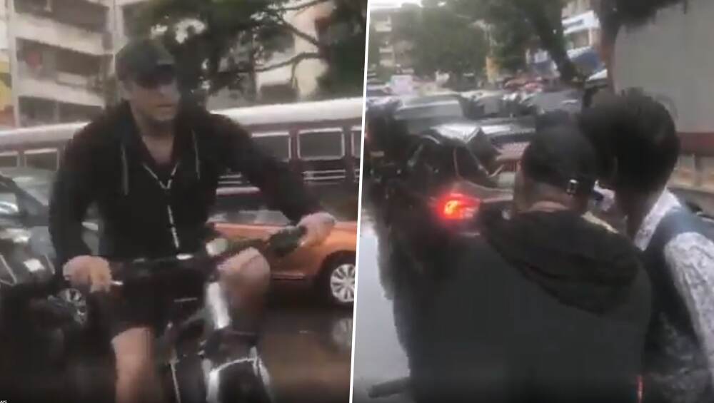 मुंबईच्या पावसात सलमान खान सायकलस्वारी करत पोहचला 'दबंग 3' च्या सेटवर (Watch Video) मुंबईच्या पावसात सलमान खान सायकलस्वारी करत पोहचला 'दबंग 3' च्या सेटवर (Watch Video)
